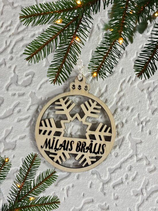 Ziemassvētku dekors, koka